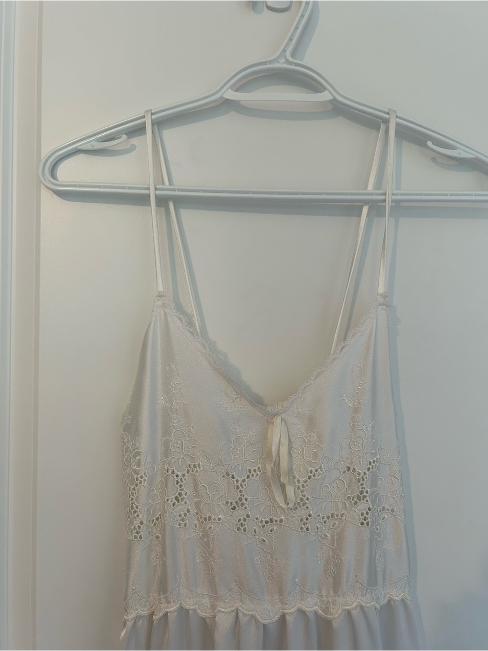 Dior Ivory Lace Slip Dress with Satin Ribbon - Picture 9 of 9